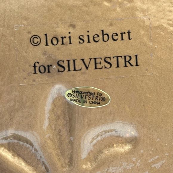 Lori Siebert for Sylvestri Platter Vino Wine & Cheese Fused Glass Art Glass NWT - Picture 10 of 16